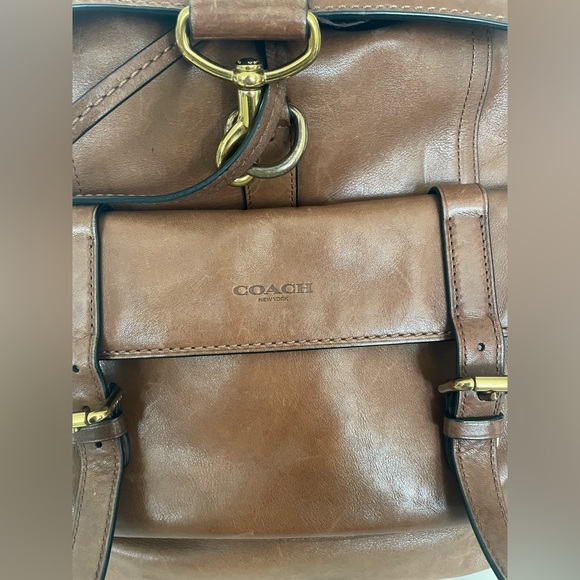 Coach Bleecker Backpack - Brown Leather - Picture 3 of 8